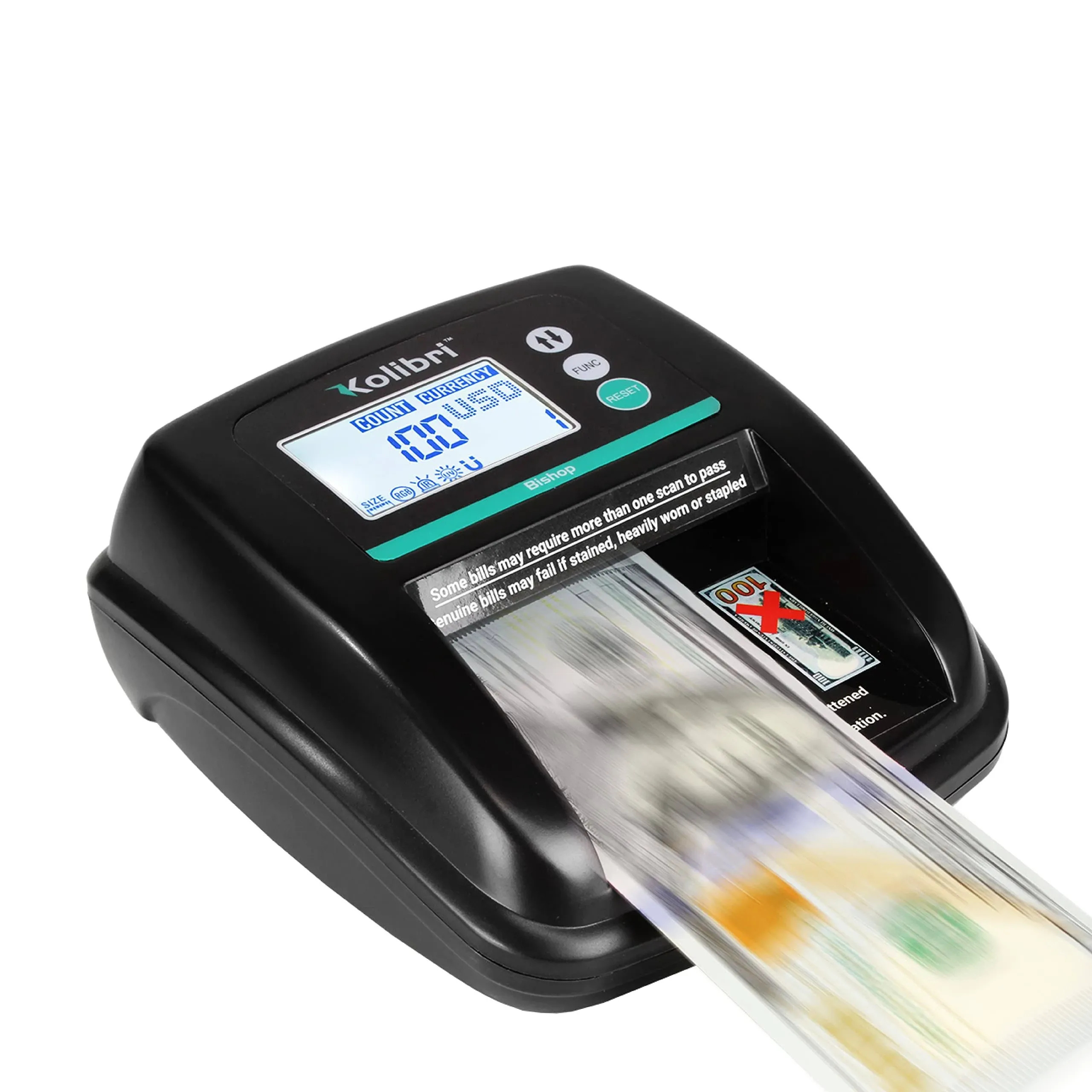 Kolibri Bishop Bishop Automatic Counterfeit Bill Detector