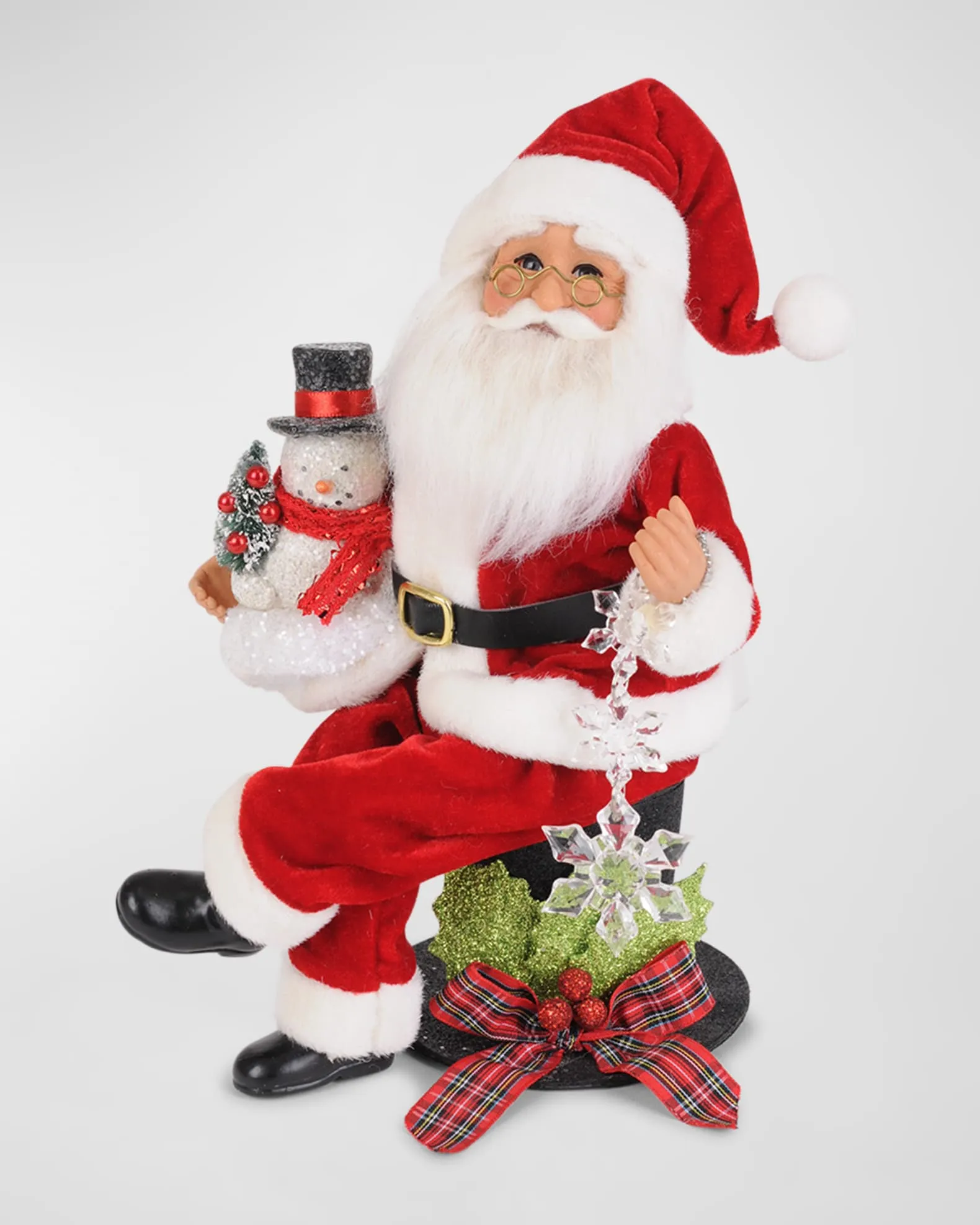 Top Hat Santa Figure