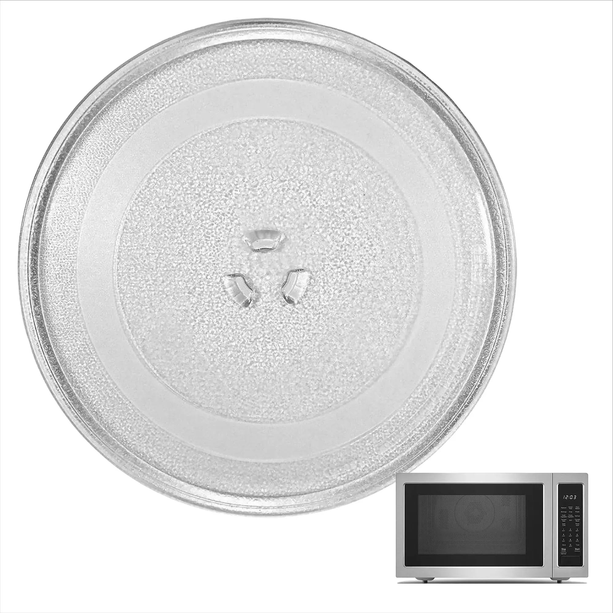 16.5’’ Panasonic Compatible Microwave Glass Plate/Microwave Glass Turntable Plate Replacement - Equivalent to Panasonic Part Number F06014M00AP