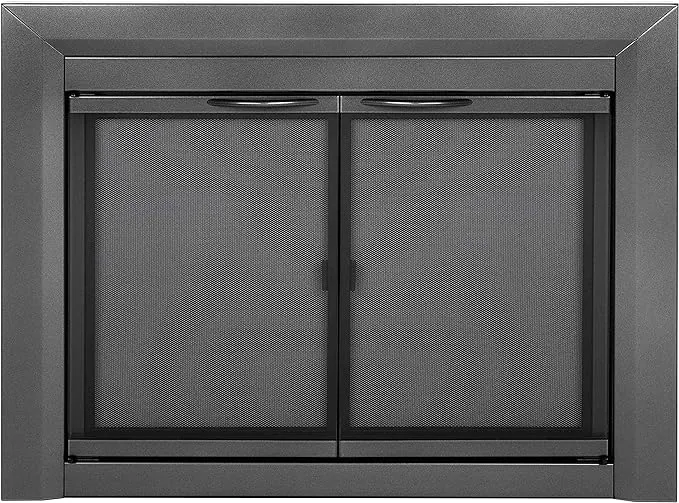 Pleasant Hearth Carlisle Fireplace Glass Door, Small (CL-3000)