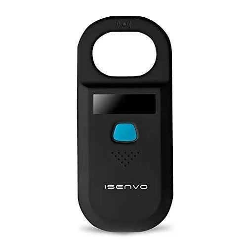 Isenvo Pet Microchip Scanner Rechargeable RFID EMID Micro Chip Reader Scanner 134 ...