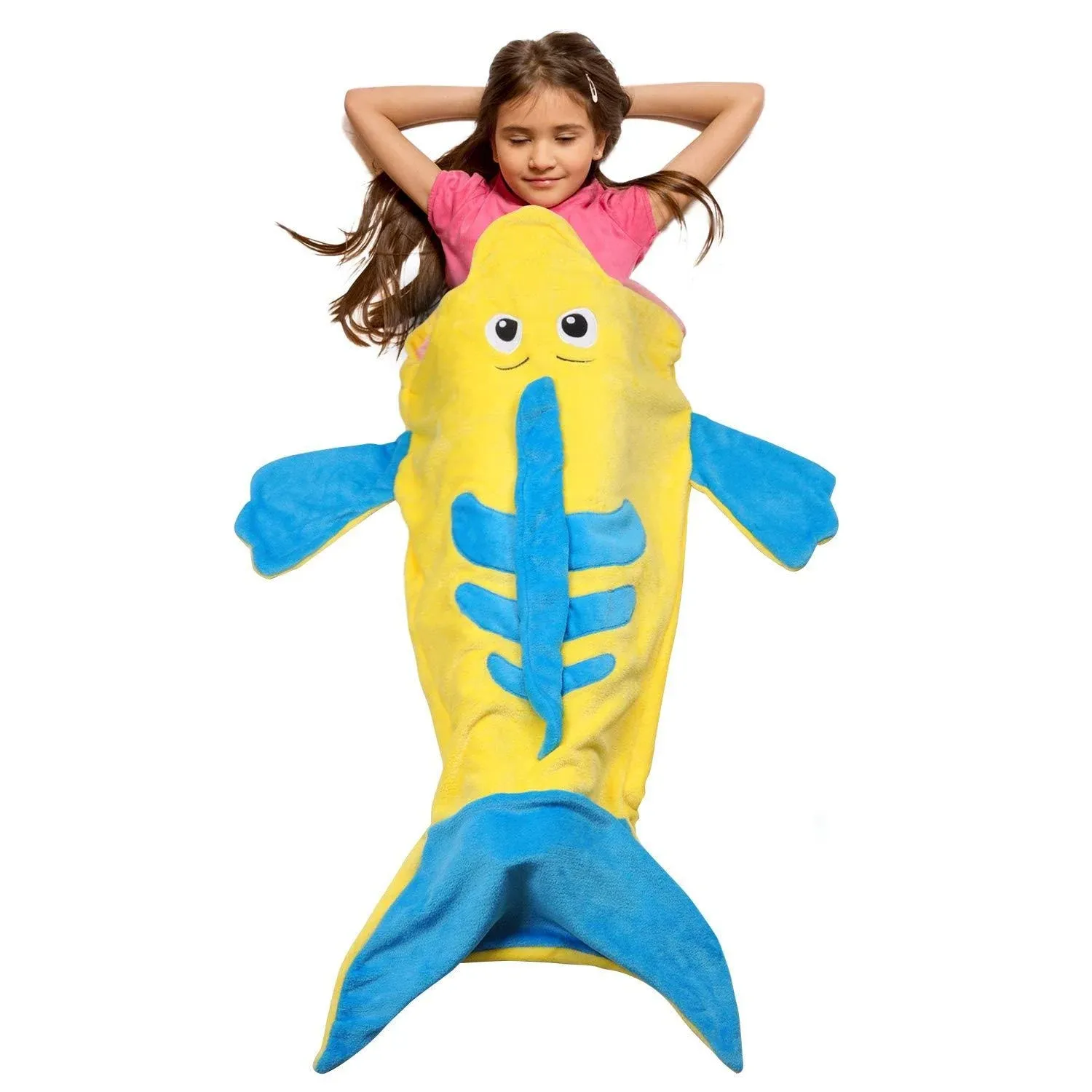 Catalonia Kids Flounder Blanket, Hooded Wearable SnuggleTail Blanket, Super Soft ...