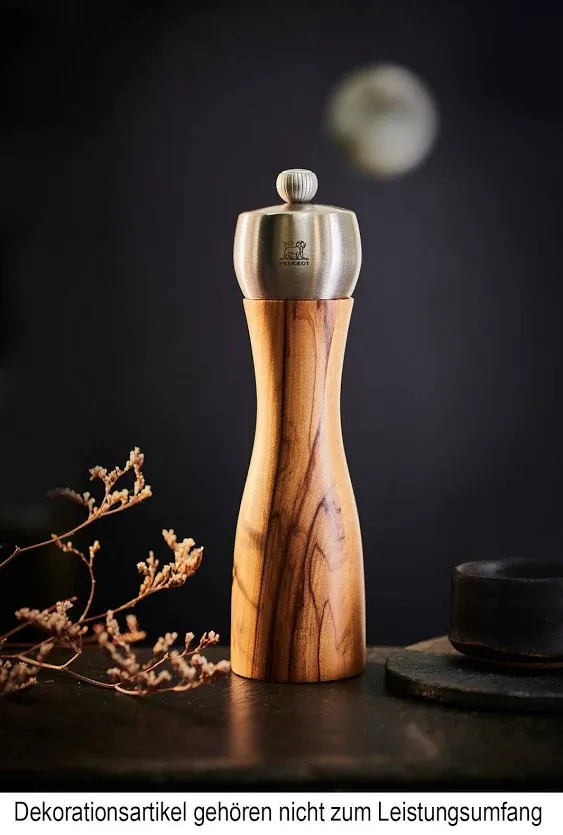 Peugeot Classic Fidji Salt Mill, Olive Wood 8 1/2 inches