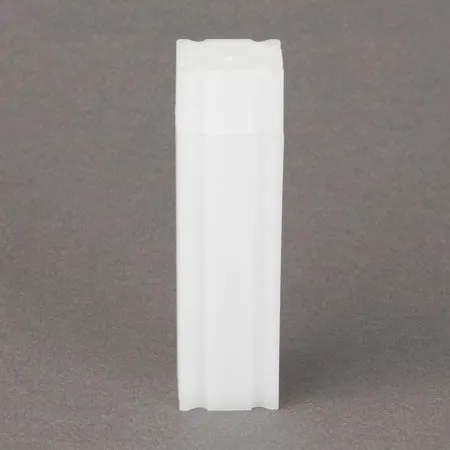 (10) Coinsafe Brand Square White Plastic (Dime) Size Coin Storage Tube Holders