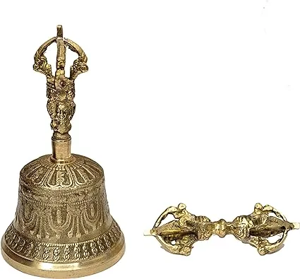 Dharma Store Tibetan Buddhist Meditation Bell and Dorje Set