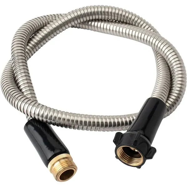 304 Stainless Steel 4ft Garden Hose with Female to Male Brass Connector 18mm