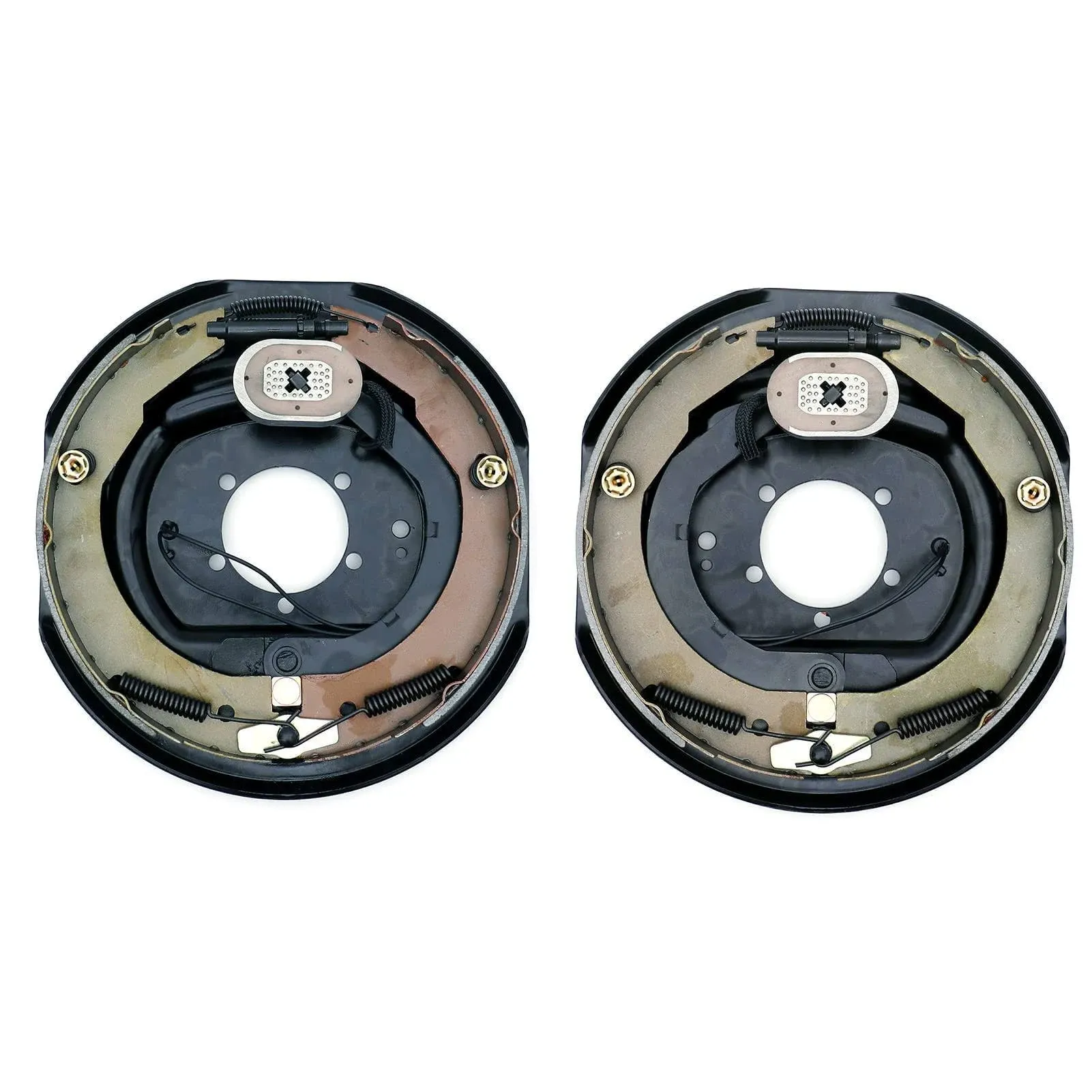 2pc Electric Trailer Brake 12&#034; X 2&#034; Assembly 1 Right + 1 Left 6000 7000