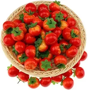 40pcs Mini Artificial Tomato Decoration Fake Fruit Home Party Christmas Diy Mate