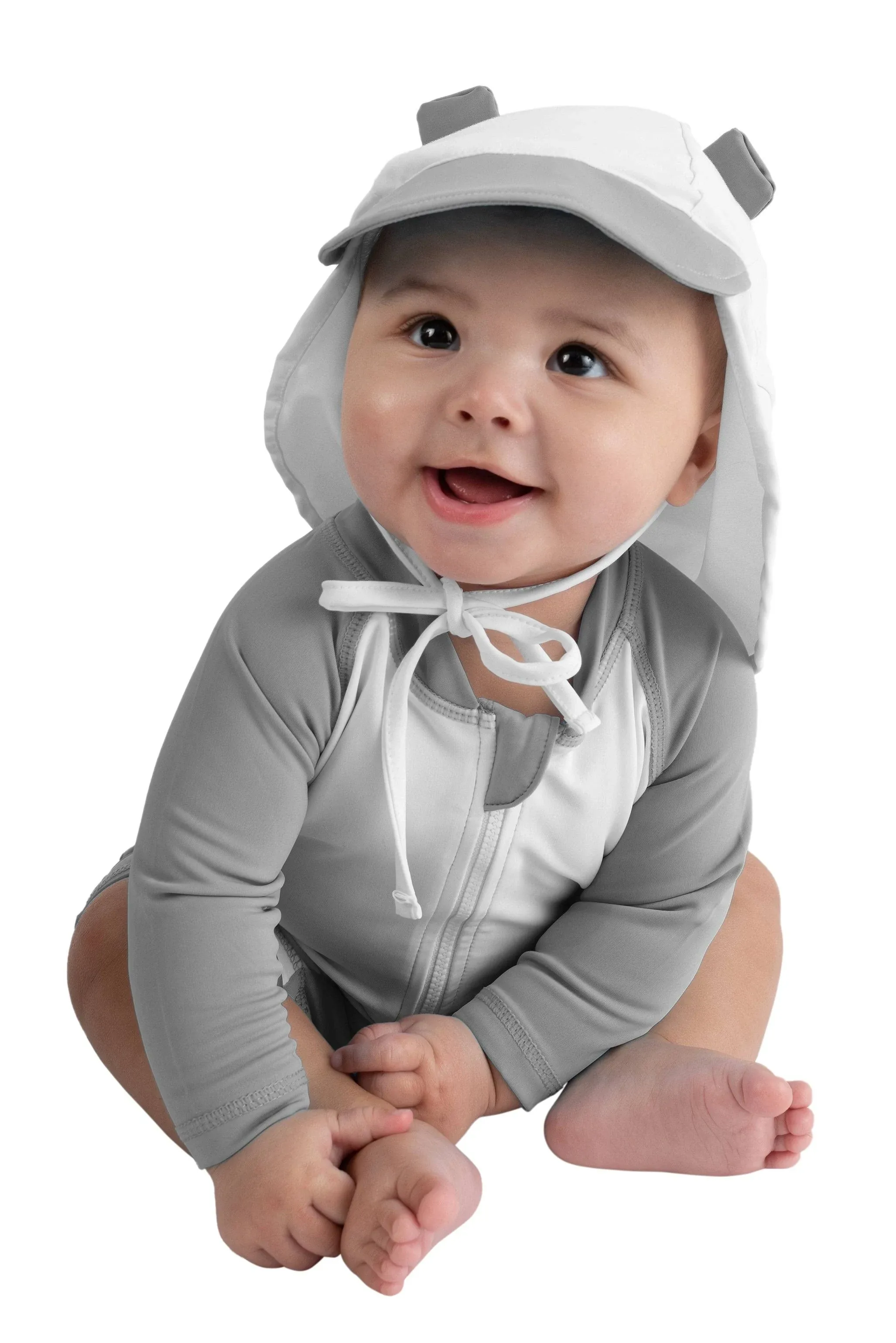 Gray baby swimsuit