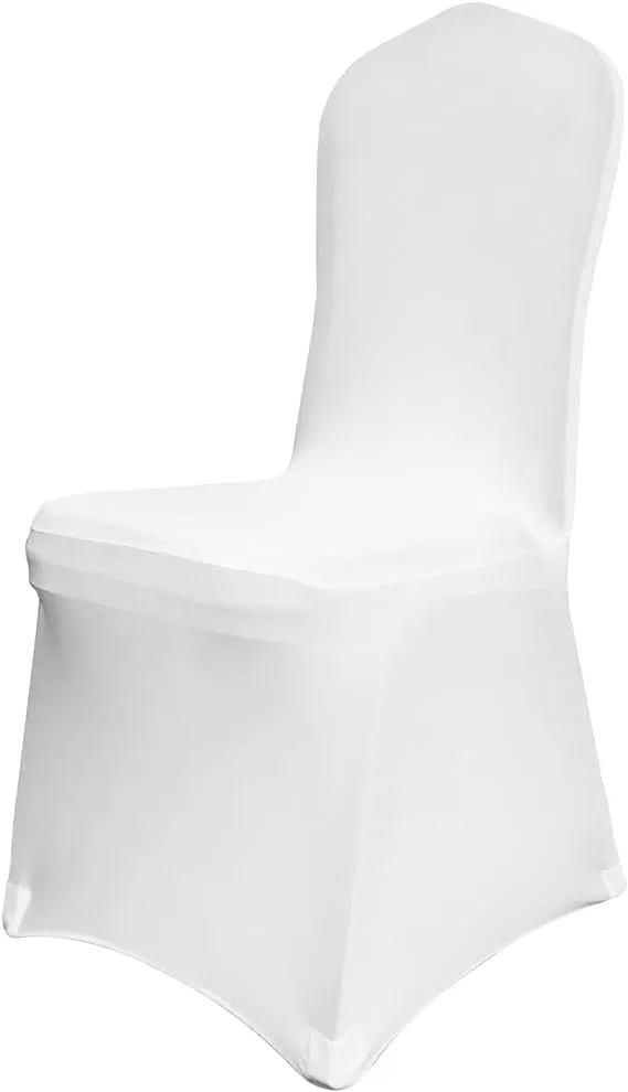 VEVOR Polyester Spandex Stretch Wedding Party Dining Banquet Chair Cover White