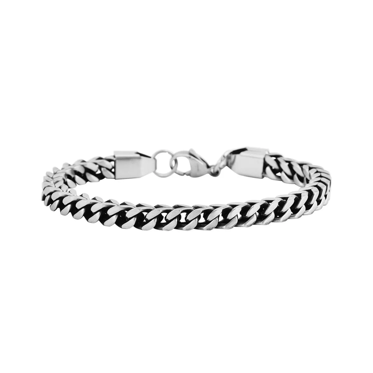 Men's Stainless Steel Franco Chain Bracelet - 9850878 | HSN