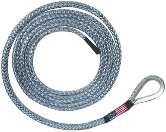 BILLET4X4 Original Blue U.S. Made Amsteel Blue Plow Rope 1/4 inch x 10 ft (9,200 ...