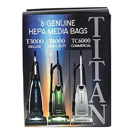 Titan T3000 T4000 TC6000 HEPA Paper Vacuum Bags