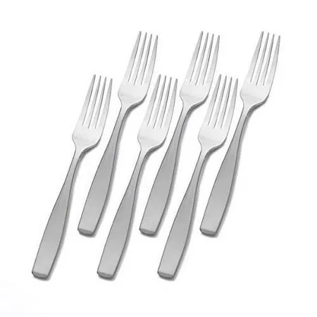 Mikasa Satin Loft Stainless Steel Dinner Fork, Set of 6