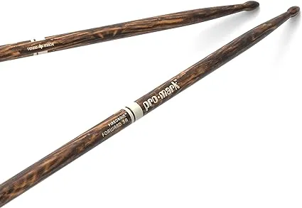 Pro-Mark TX5AWFG FireGrain Classic 5A Hickory Wood Tip Drum Sticks | Reverb