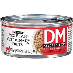 Purina Veterinary Diets DM Dietetic Management Formula Canned Cat Food, Savory ...