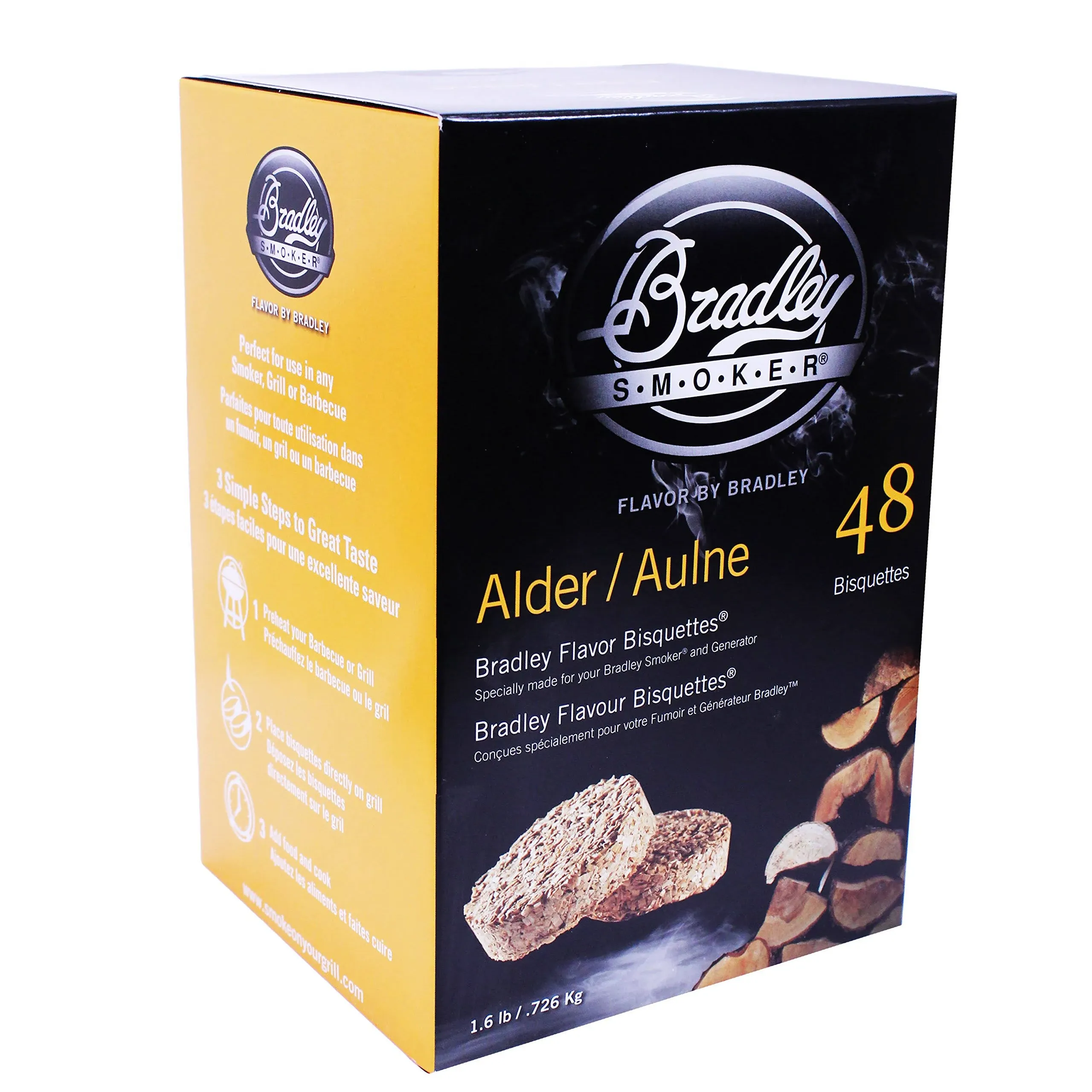 Bradley Smoker Alder Bisquettes (48 Pack)