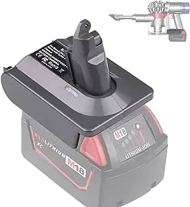 for Dyson V6 Battery Adapter for Milwaukee M18 18V Battery to for Dyson V6 SV...