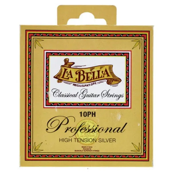 La Bella 10pH High Tension Silver Classical Guitar Strings