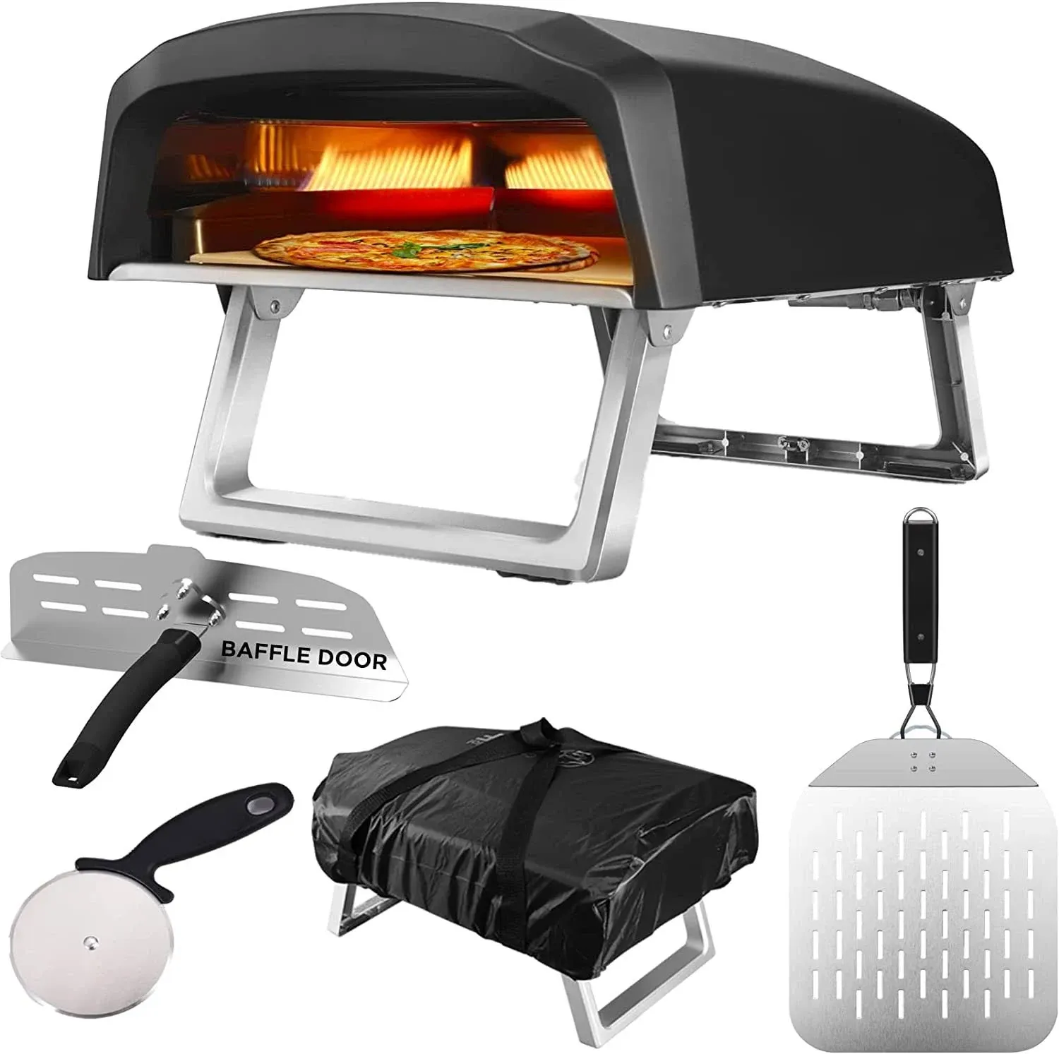 Commercial Chef Pizza Oven Outdoor - Gas Pizza Oven Propane - Portable Pizza ...