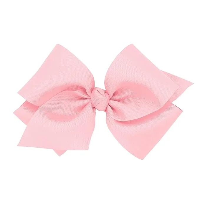 Girls&#039; Classic Grosgrain Hair Bow with Knot Wrap Center on a WeeStay No-Slip ...