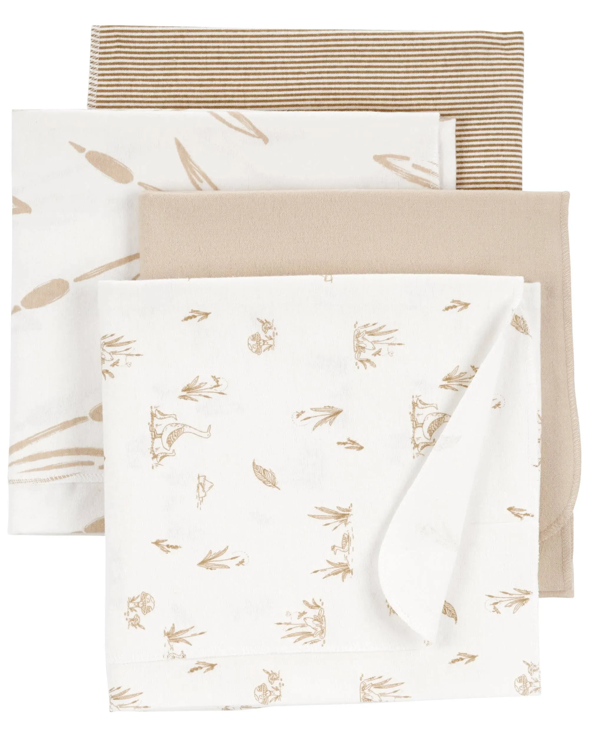 Carter's Baby Unisex Receiving Blankets 4-Pack