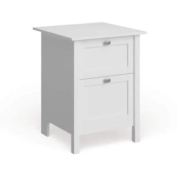 Bush Furniture Broadview 2 Drawer File Cabinet in Pure White