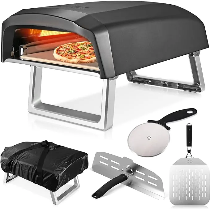 Portable Propane Pizza Oven - Commercial Chef Outdoor Gas Oven