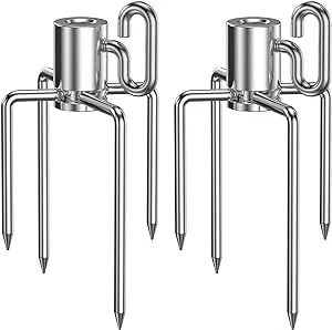 onlyfire 6008 Rotisserie Meat Forks(1-Pair) for Weber Charbroil and Other Model