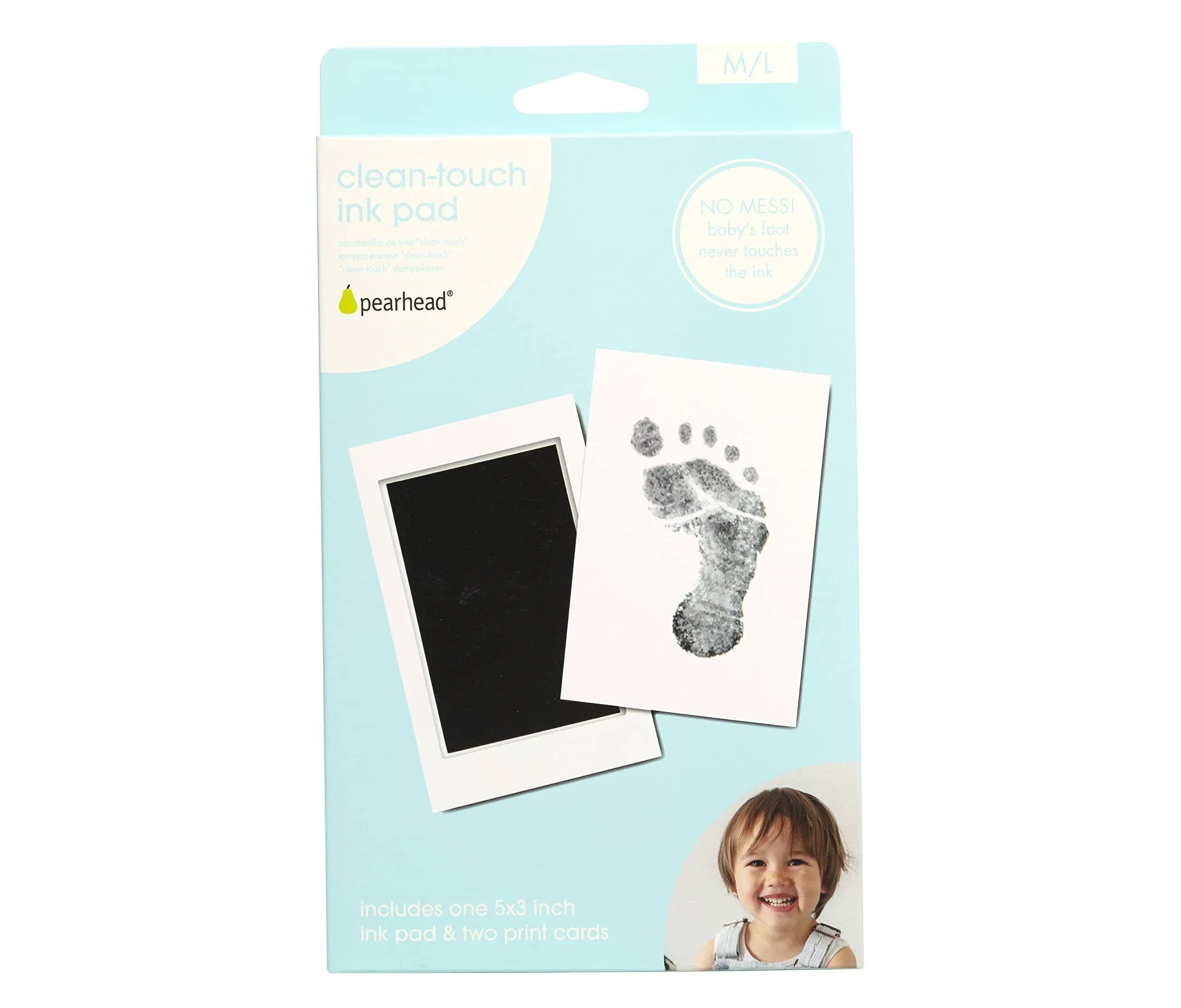  M/L Clean-Touch Baby Ink Pad, First Medium/Large Black Clean-Touch Ink Pad