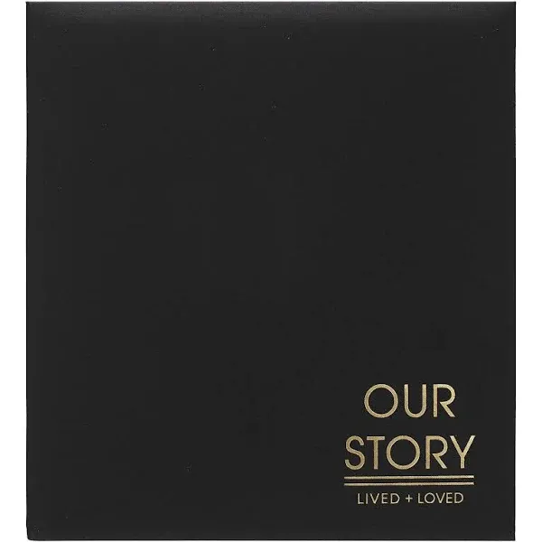 Malden 5-Up Post Bound Our Story Fabric Album - Black - 1 Each