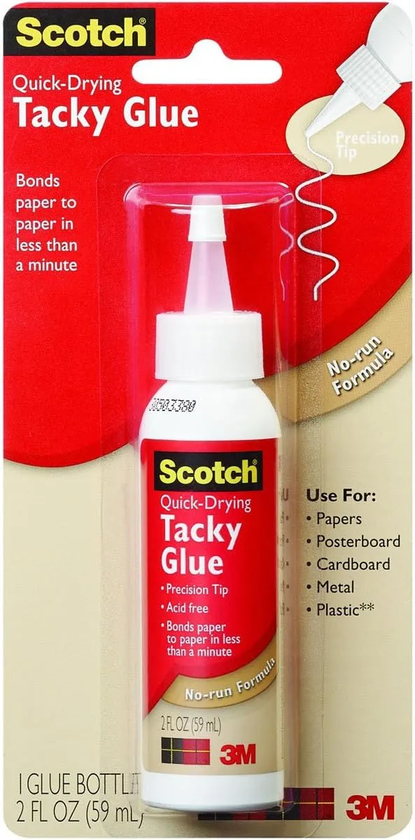 Scotch Quick Dry Tacky Glue 2oz-