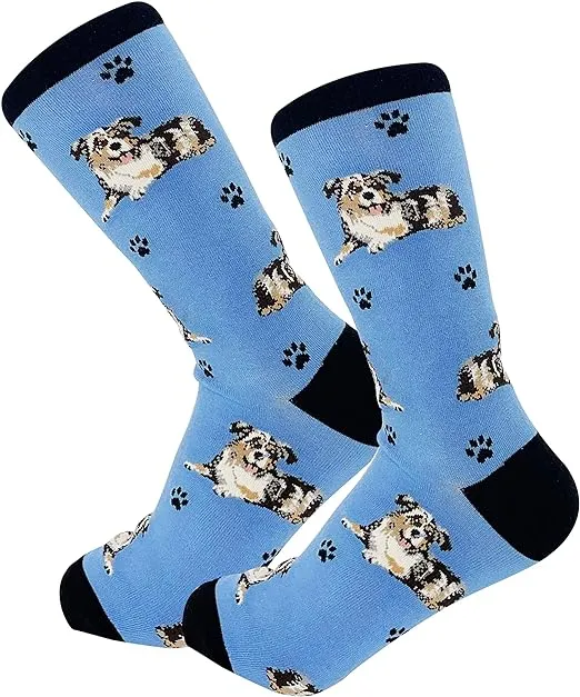 Australian Shepherd Socks-Full Body