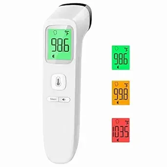 No-Touch Thermometer for Adults and Kids, Fast Accurate Digital White 