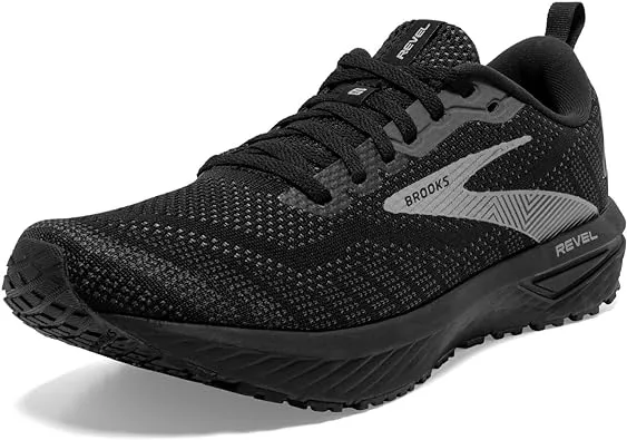 Brooks Revel 6 9.5 , Black/Blackened Pearl/Grey (Men's)