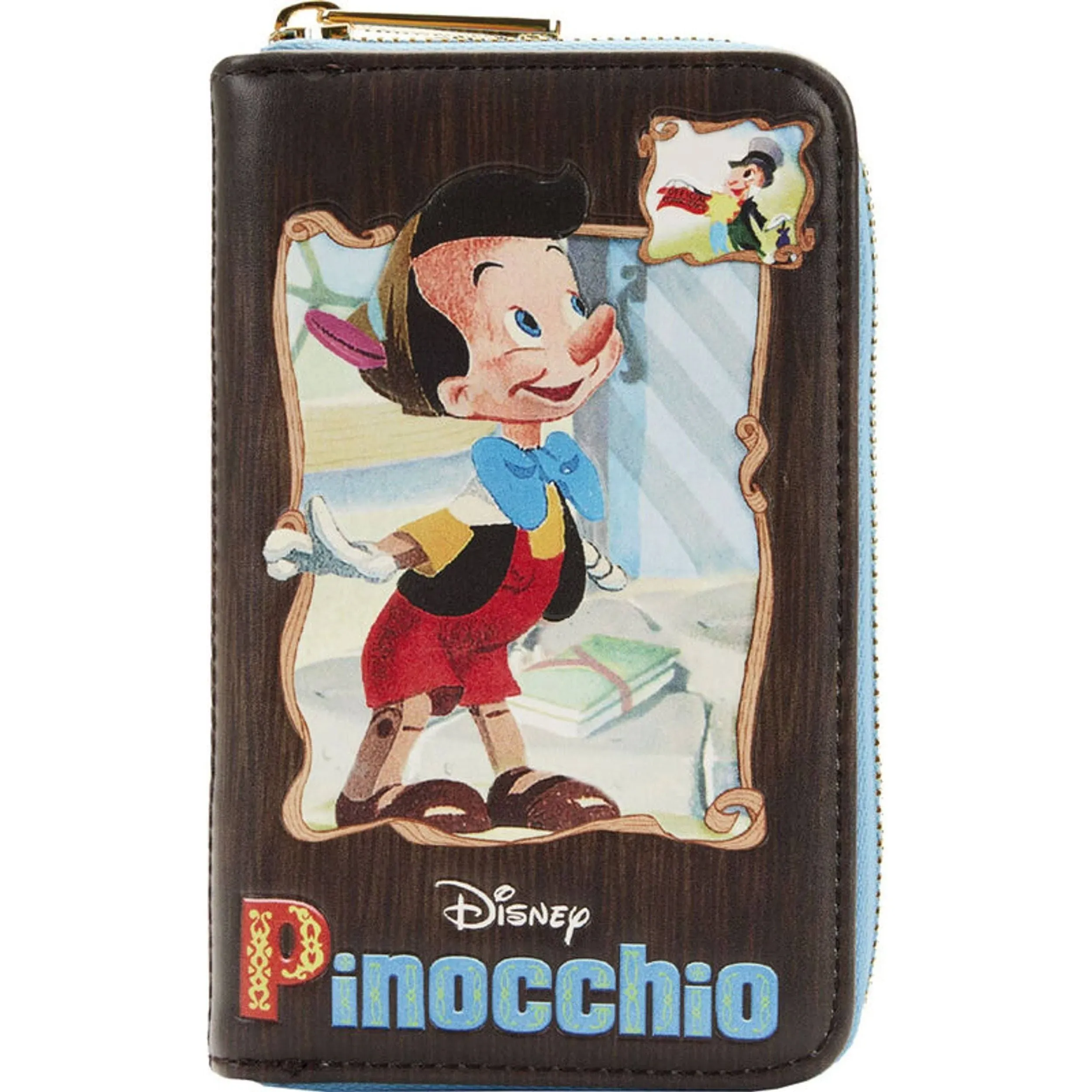 Pinocchio Book Zip Around Wallet