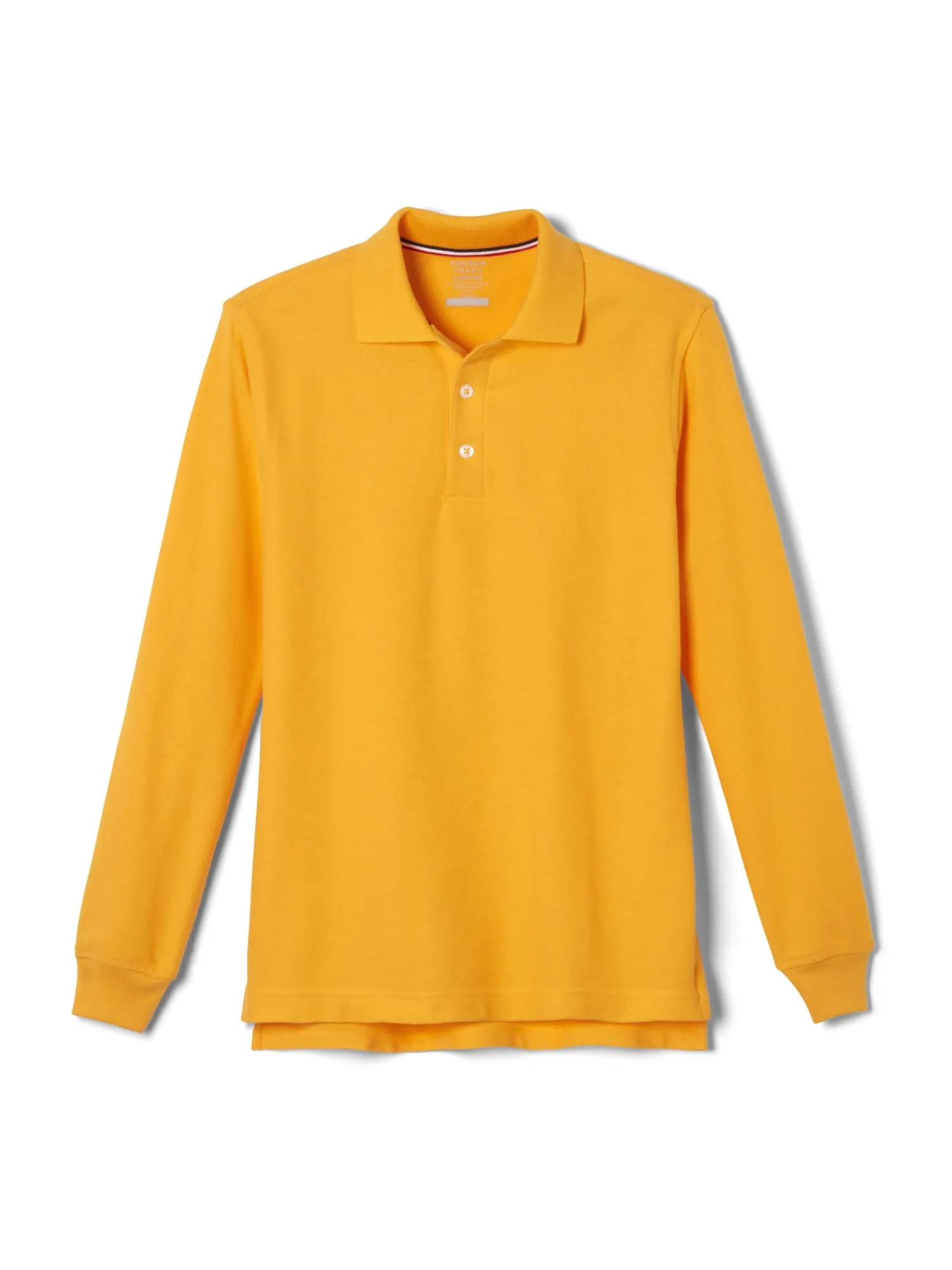 French Toast Boys School Uniform Long Sleeve Pique Polo Shirt