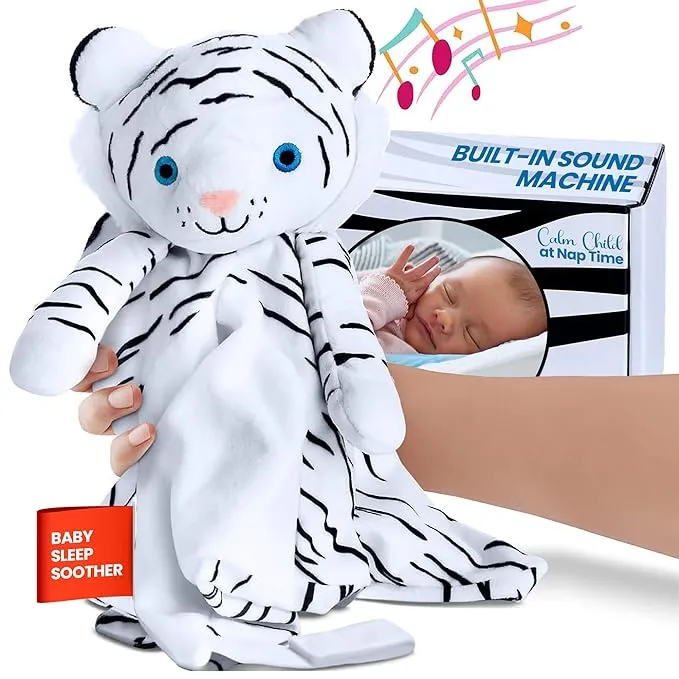 Musical Baby Lovey - White Noise & Lullaby Plush - Calms Fussy Babies, Reduces Night Wakeups & Helps Toddlers Sleep Longer – Proven Sleep Aid for Parents - BPA-Free, Machine Washable, Newborn Gift