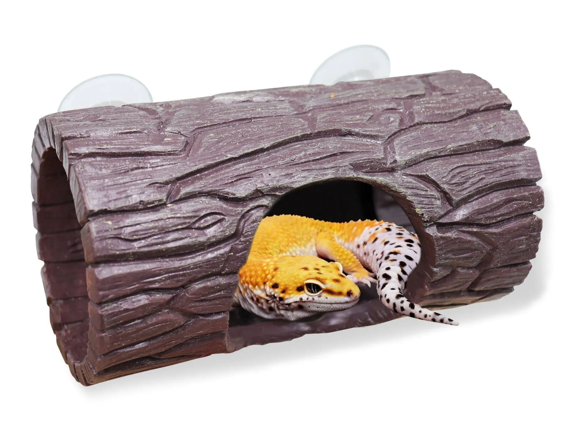 Reptile Hallo Tree Cave Hide Terrarium Hiding Resin Shelter Hermit Crab Lizard