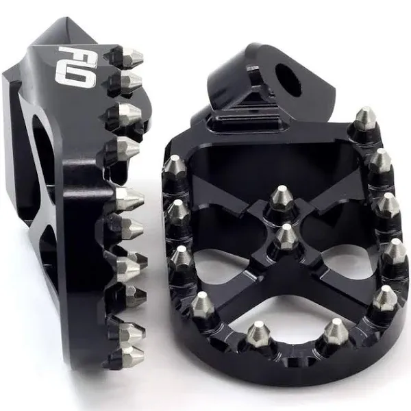 Flo Motorsports Pro Series Footpegs Black #FPEG-801BLK Cobra CX65/CM50