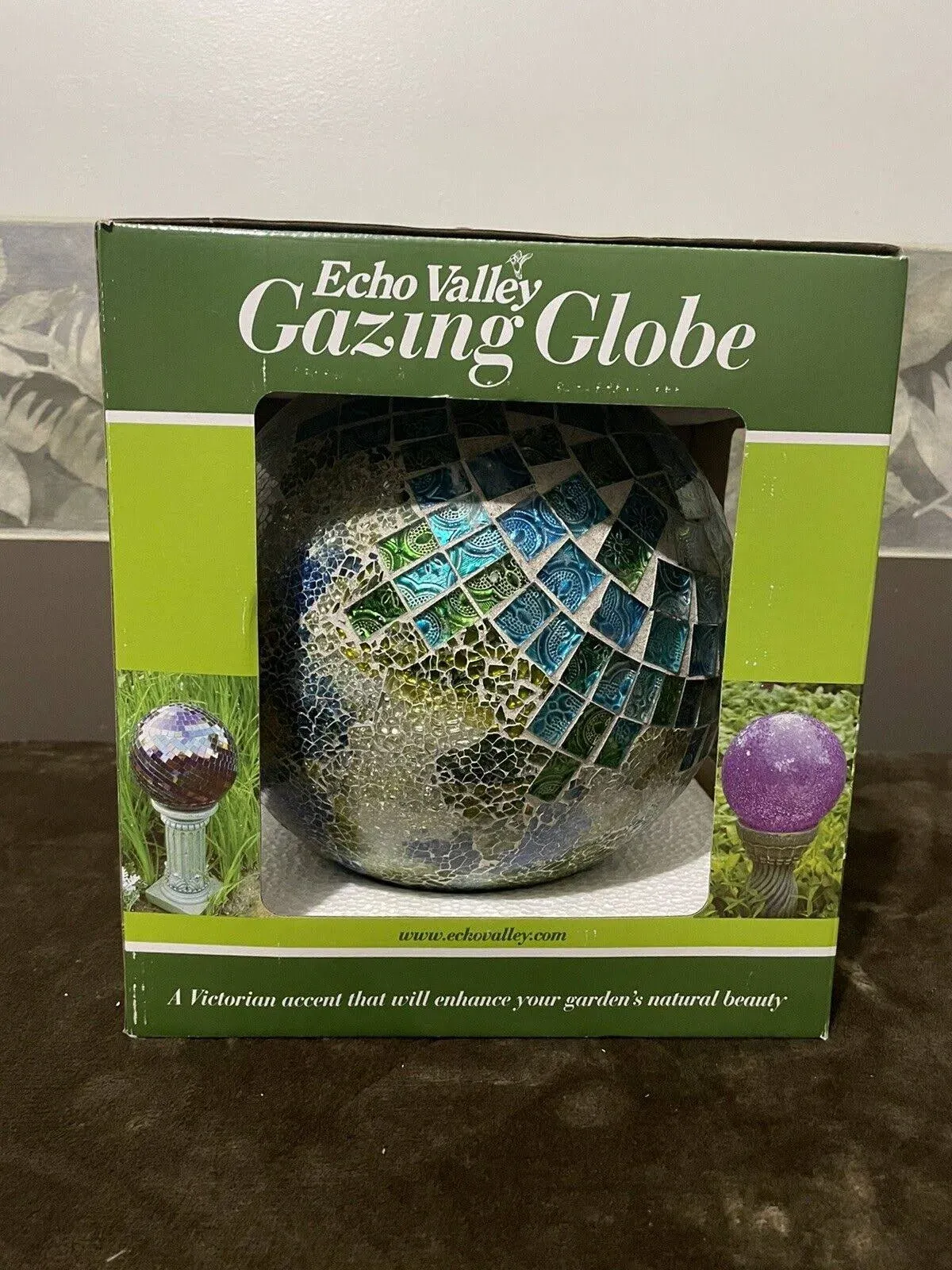 Blue/Aqua Mosaic Gazing Globe 10 inch