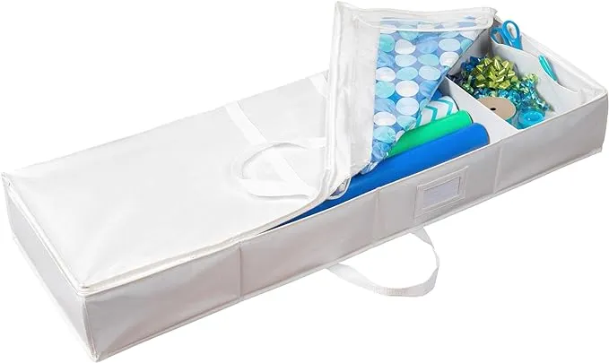 Richards Underbed Wrapping Paper and Bow Organizer Accessories Compartments,.<wbr/>..