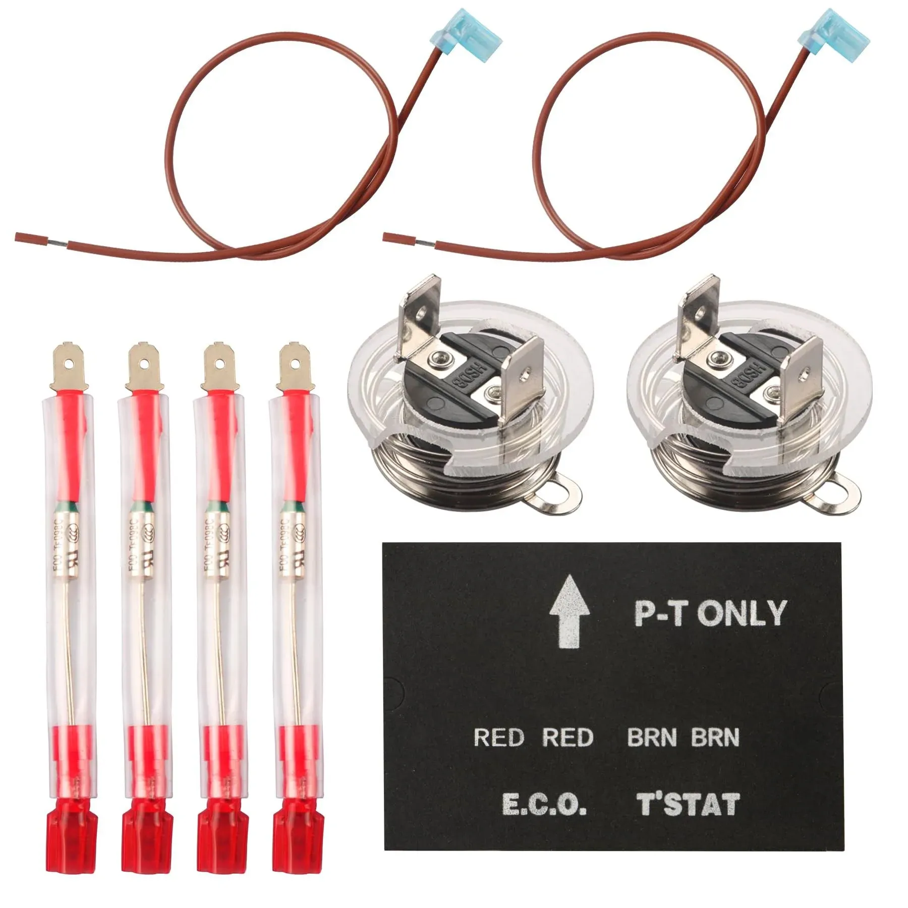 Gashwer RV Water Heater Thermal Cutoff Kit with ECO Thermostat Assembly Kit Replacement Part Compatible with Atwood 93866 91447