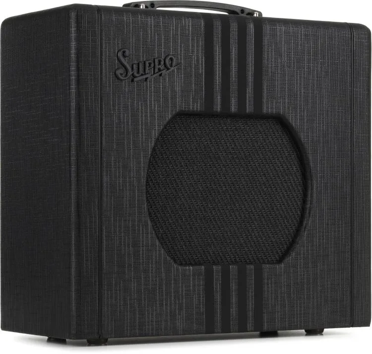 Supro 1820RBB Delta King 10 5-Watt 1x10” Combo w/Reverb – Black/Black