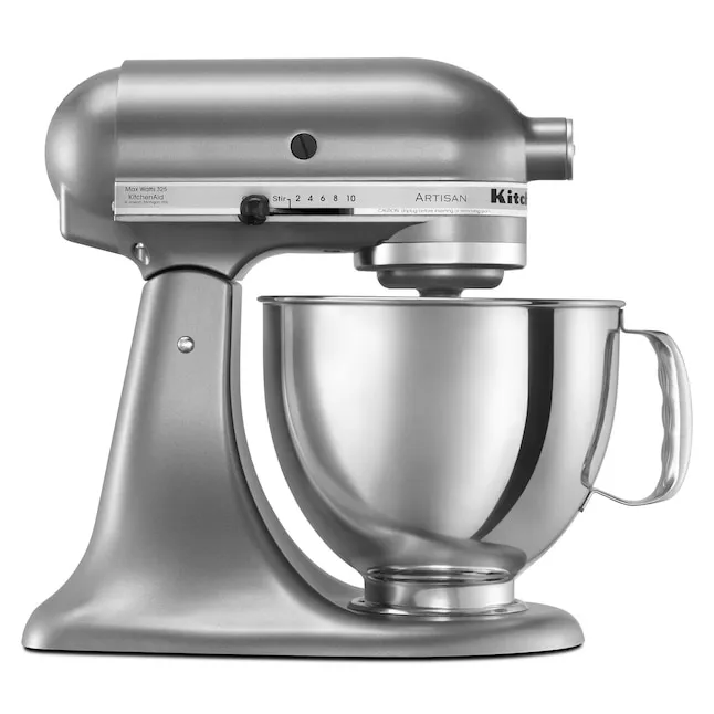 KitchenAid 5 Quart Artisan Stand Mixer - Metallic Chrome