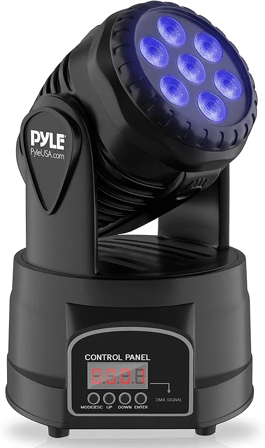 Pyle Multi-Color LED Stage Light - DJ Sound &amp; Studio Lighting System PDJLT50