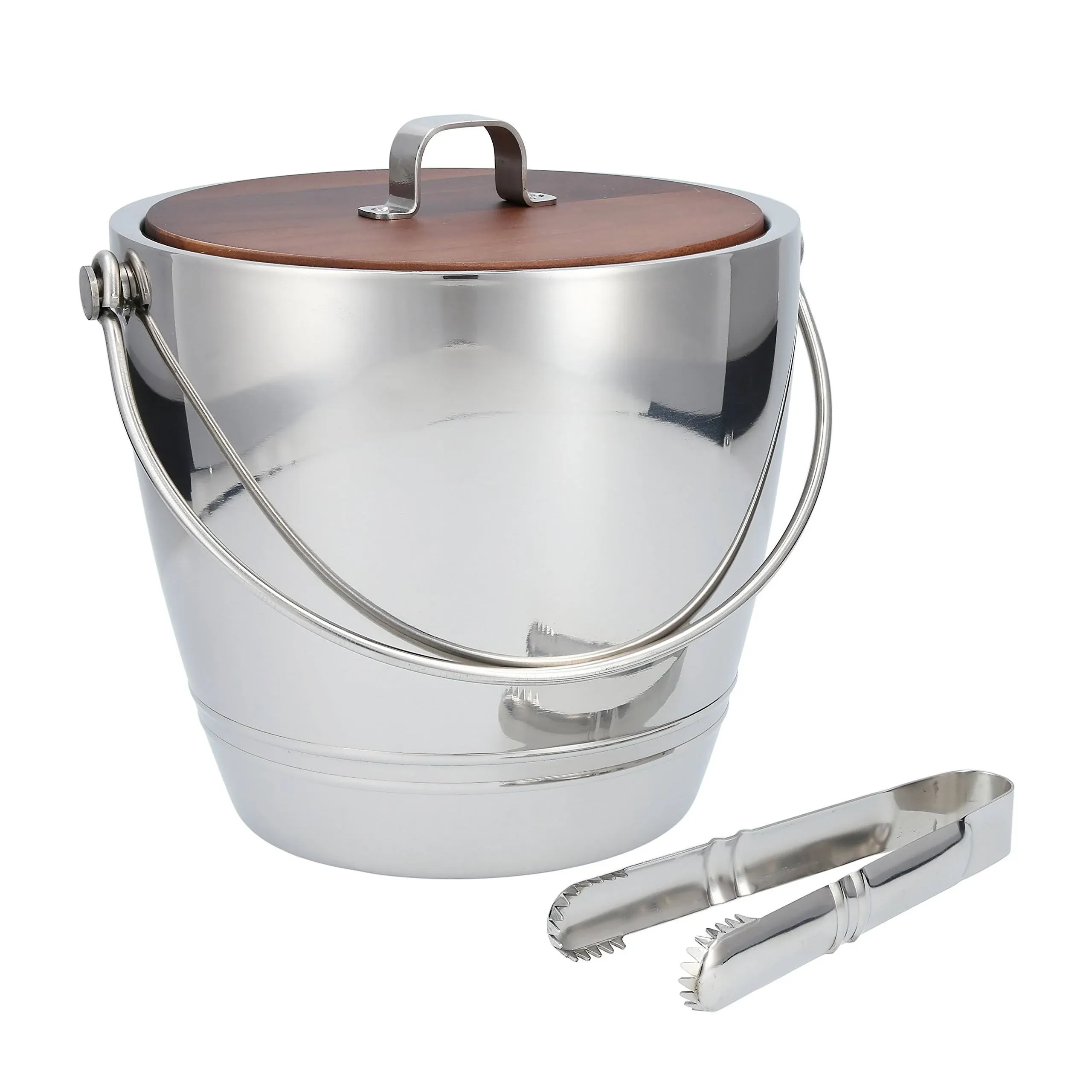 Crafthouse Fortessa Round Ice Bucket with Tongs