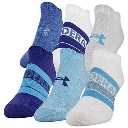 Women's Under Armour 6-Pack Essential No-Show Socks