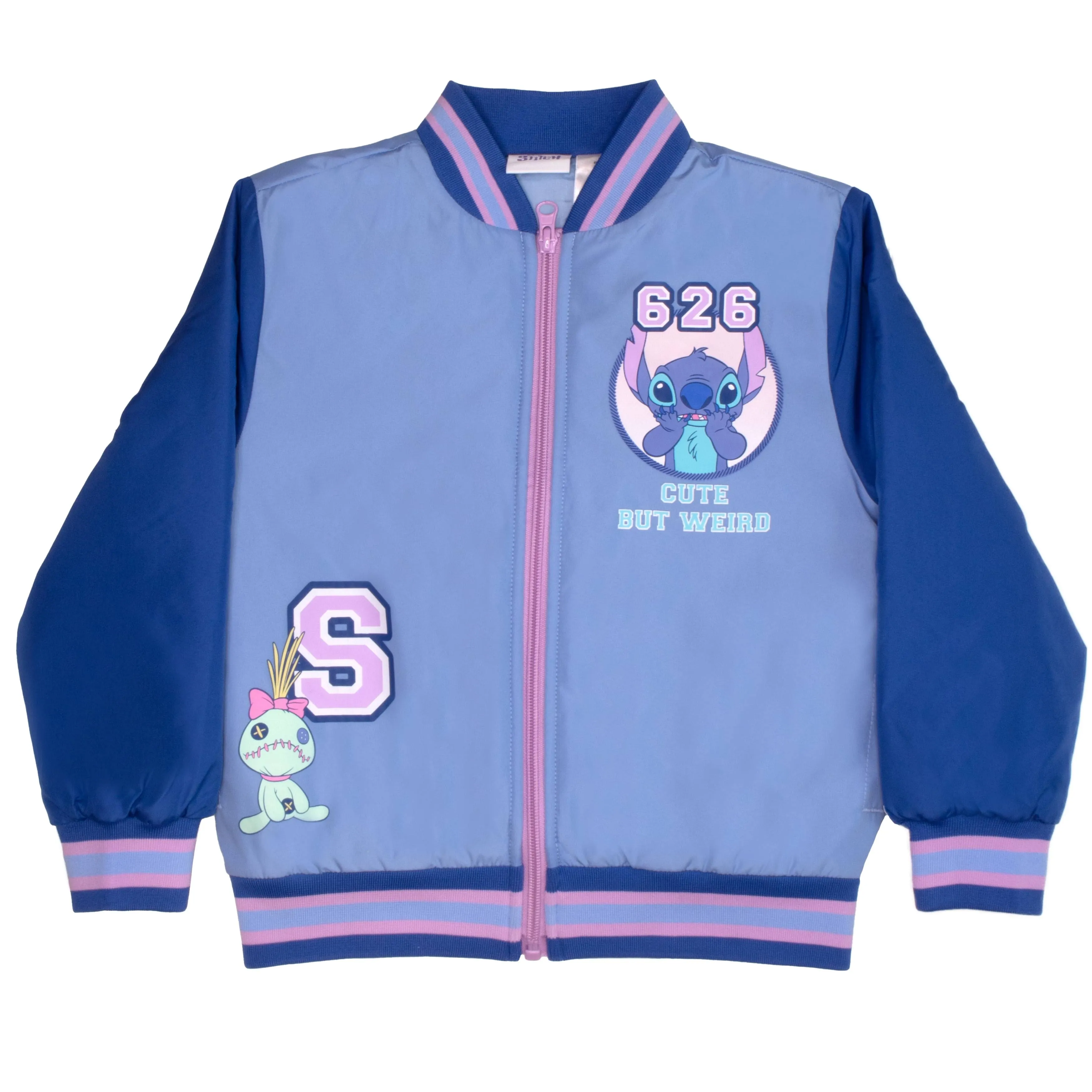 Disney Princesses Girls Bomber Jackets, Minnie Mouse, Lilo and Stitch, Little Mermaid and More Bomber Jackets for Girls