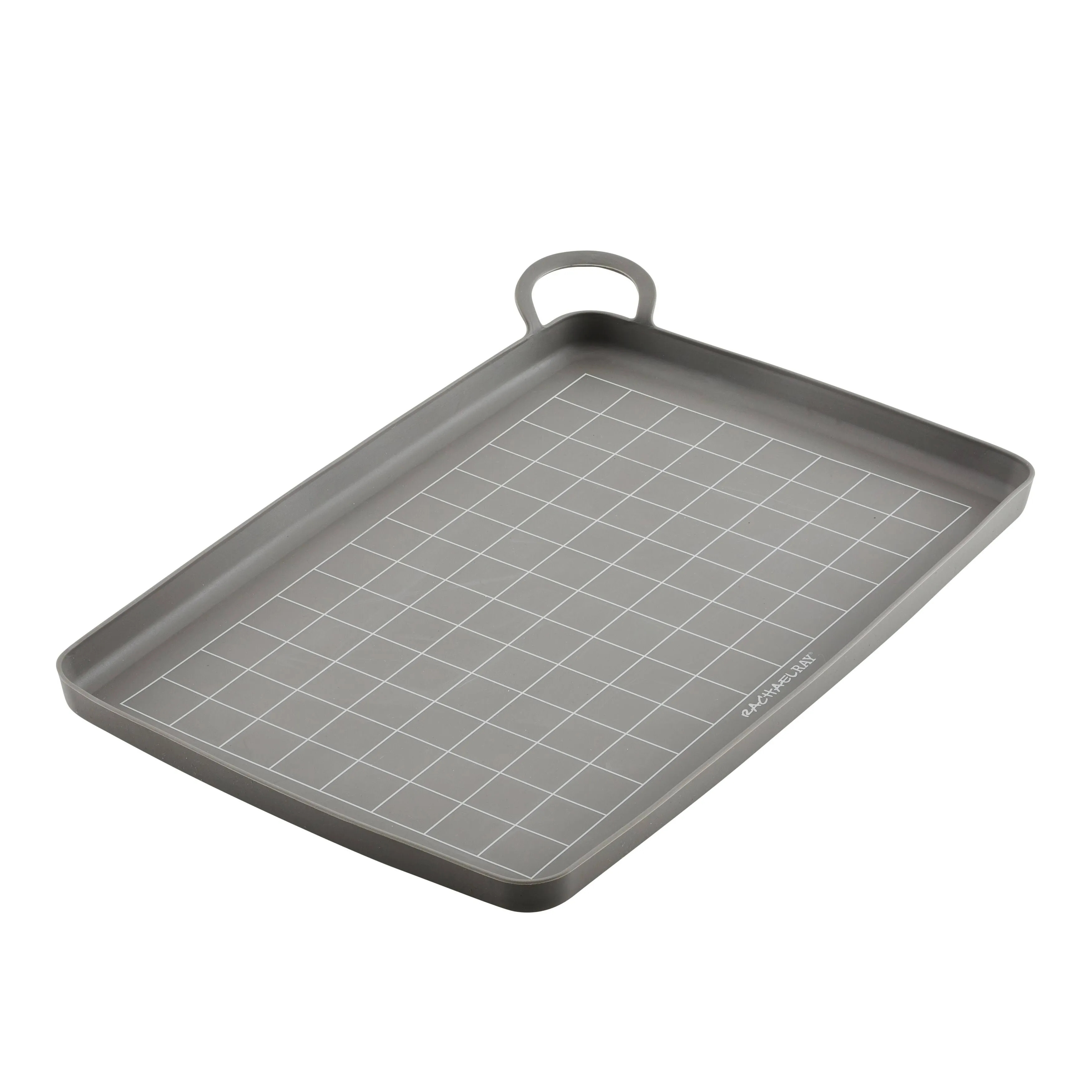 Rachael Ray Silicone Nonstick Roasting and Baking Mat, 10-Inch x 14.75 inch, Gray